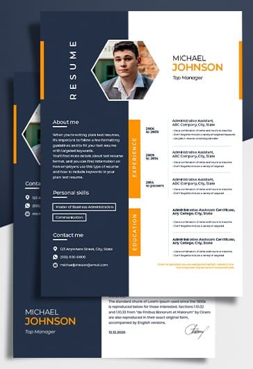 IMG_2794 Single Page Resume Example